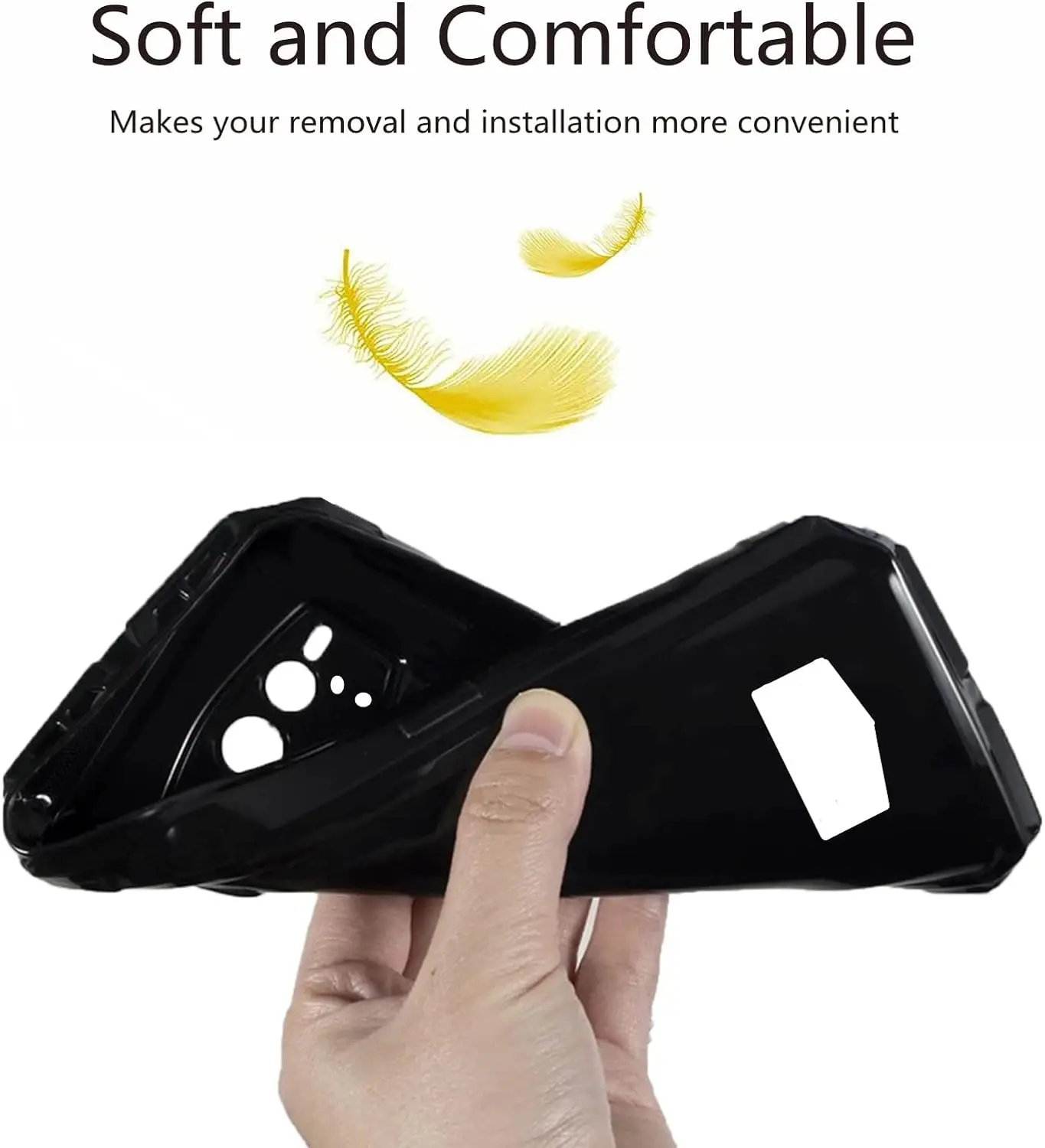 Gel Pudding Silicone Phone Protective Back Shell - Soft TPU Case