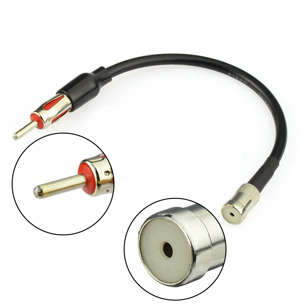 

Car Radio Antenna Adapter ISO To DIN Cable For FM AM Antenna Car Audio Car Antenna Replacement Kit