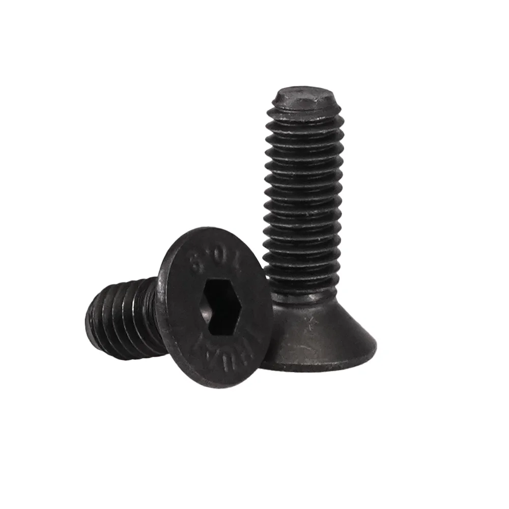 Countersunk Hex Alloy Steel Bolts10.9 Grade Hexagon Socket Cap Button Head Machine Grade 12.9 Screws Nuts Kit Bolt Set M3 M4 M5