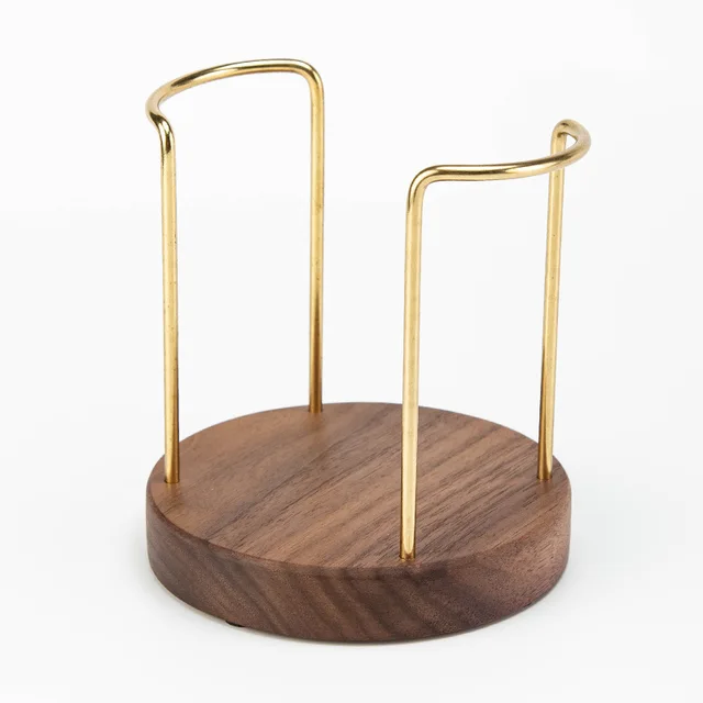 Portabicchieri In Legno E Bambù - Dispenser Per Tazze Usa E Getta, Per Ufficio O Ristorante - Foto 3