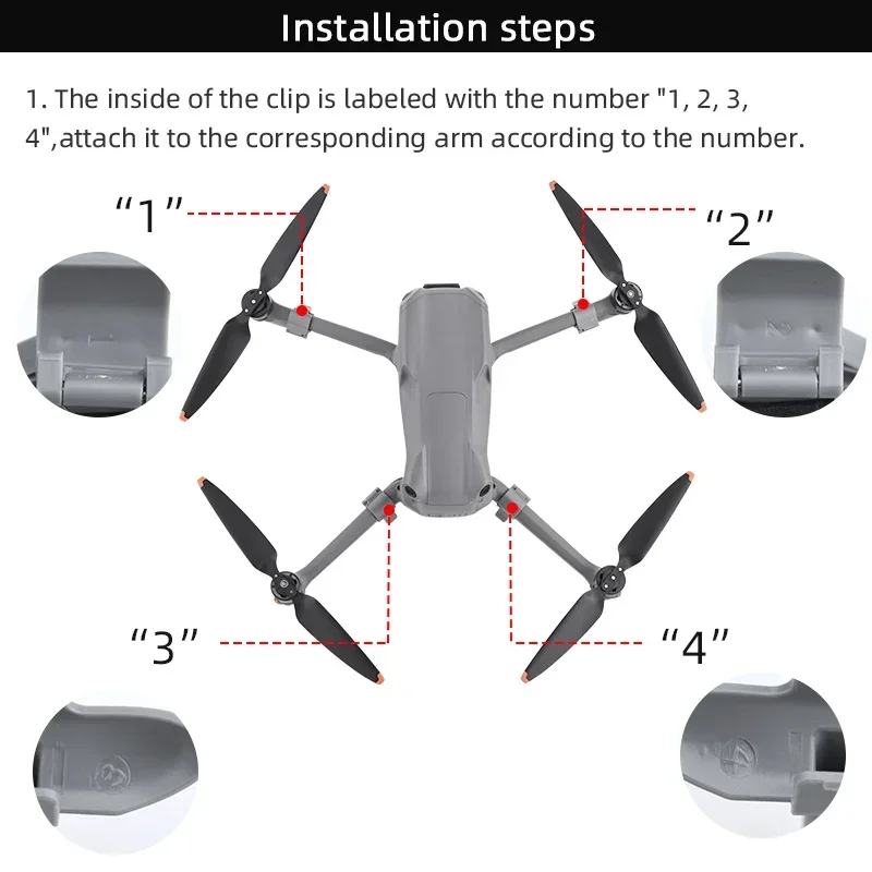 Train d'atterrissage rehaussé pour DJI Air 3 – Protection fuselage, gris clair