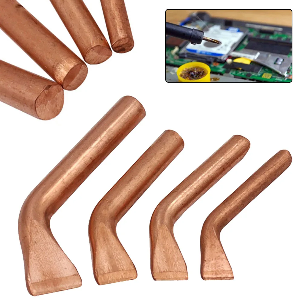 

4PCS 75-200W Electric Soldering Iron Tip Head For Soldering Rework Station Repair Tool Welding Heater Replacement Welding Spots