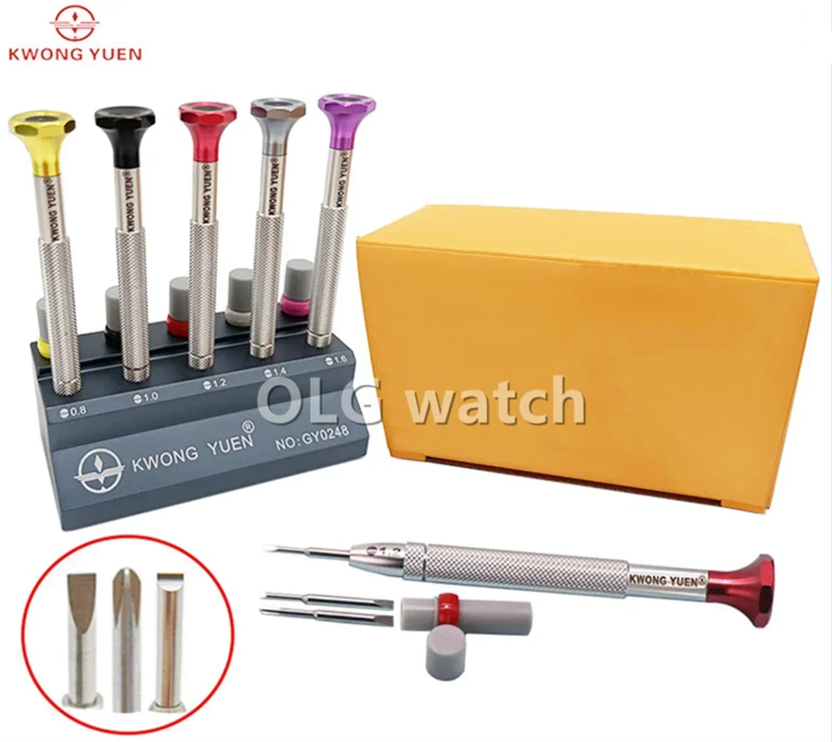 새로운 5개 316    스틸 필립스/슬롯형/미끄럼 방지 드라이버 극한 경도 시계 드라이버 세트 정밀 시계 수리 도구