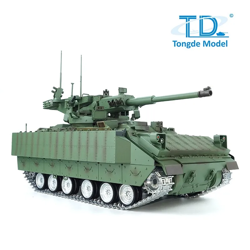 통데 M2128 RC 탱크 1/16 브래들리 전투차량 적외선 전투 연기 효과 전동 무선 조종 팬저 탱크 장난감