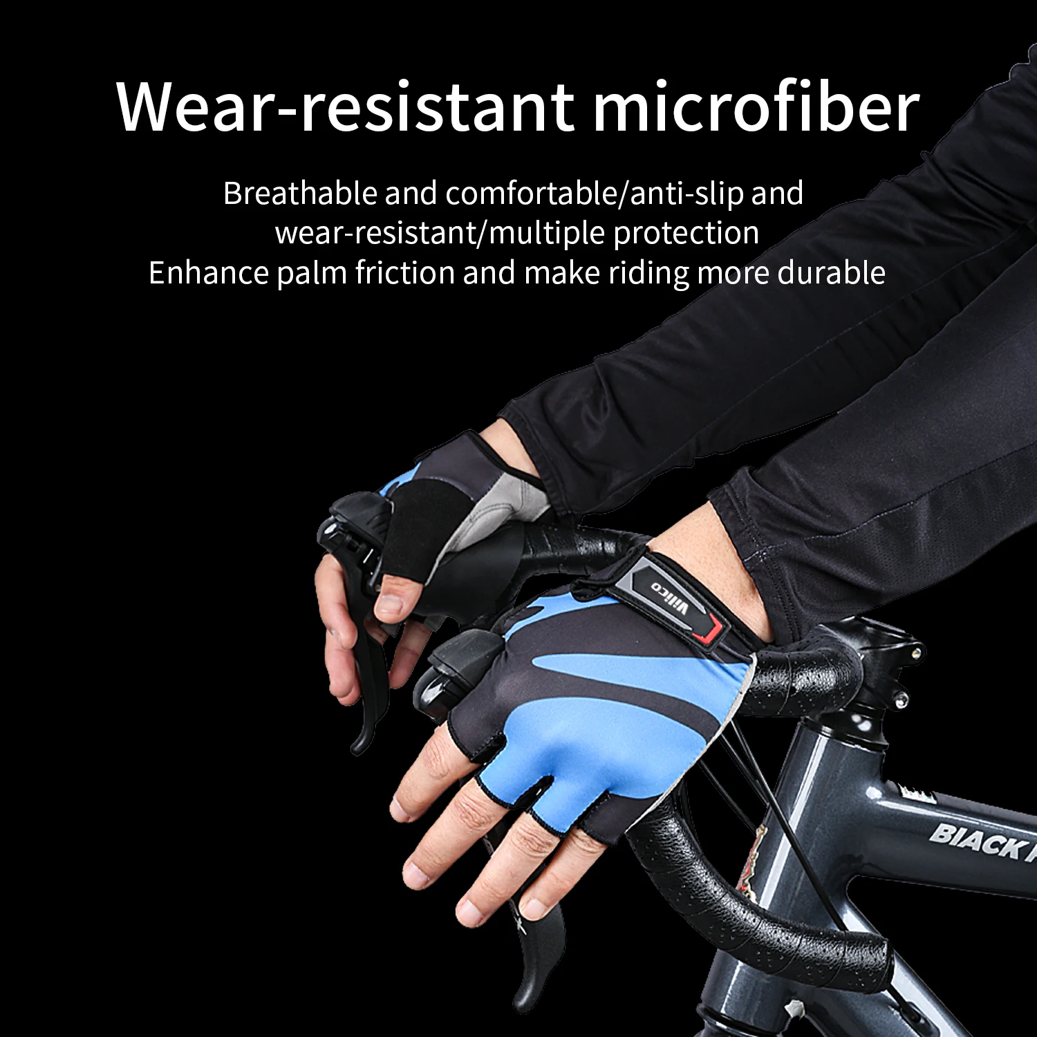Half Finger Cycling Gloves Summer Bicycle Gloves Shock-absorption Breathable Mountain Bike MTB Gloves Cycling Accessories 5