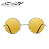 Round Sunglasses Men Polarized UV400 High Quality Brand Design Vintage Retro Circle Frame Sun Glasses Women Yellow Lens 801B 2