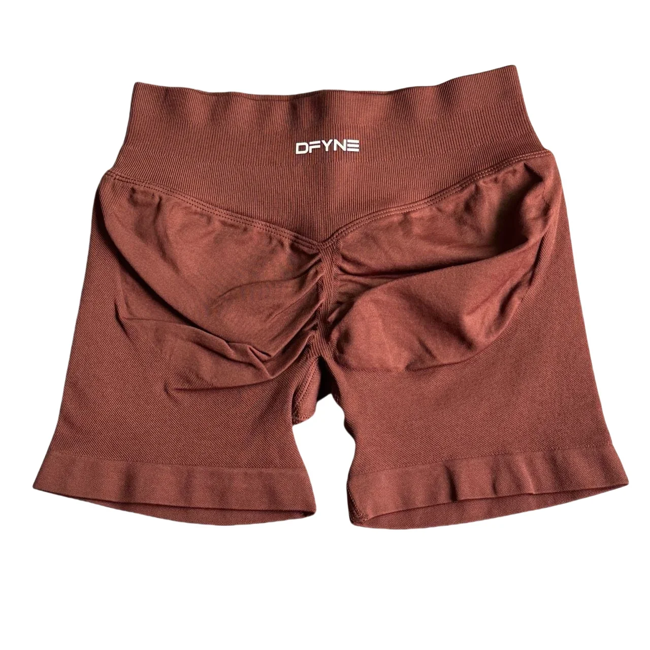 Dynamic Shorts with Logo Low Waist Seamless Yoga Shorts Scrunch Bum Gym Shorts Workout Biker Short Stretch Fitness Clothing 5