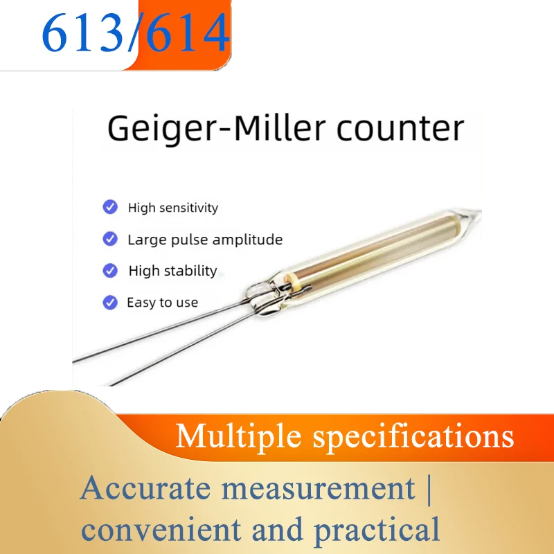 1PCS J613/J614 Geiger Counter &beta; GM Detector Tube &alpha;/&beta;-particles and &gamma;/X-rays for ionization Nuclear Radiation Detection