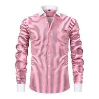 Chemise à col Windsor pour homme, best-seller, manches longues, extensible, sans repassage et anti-plis. Convient pour les occasions décontractées 4