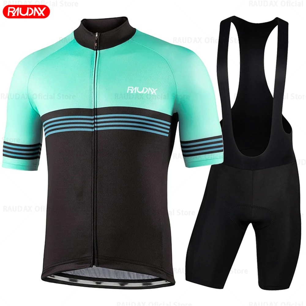 Cycling Jersey Set Men Summer Quick Dry Breathable Bicycle Uniform