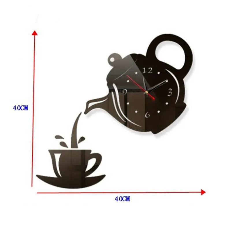 Creative Simple Clock Wall Stickers Luminous Digital Clock European-style DIY Mute Wall Study Room Punch-free Sticker digital wall clock,wall clock,digital display clock
