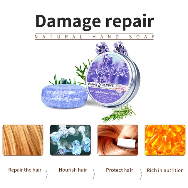 Lavender shampoo is refreshing, oil controlling, and smooth for hair, solving the problem of oily scalp without silicone oil res 3
