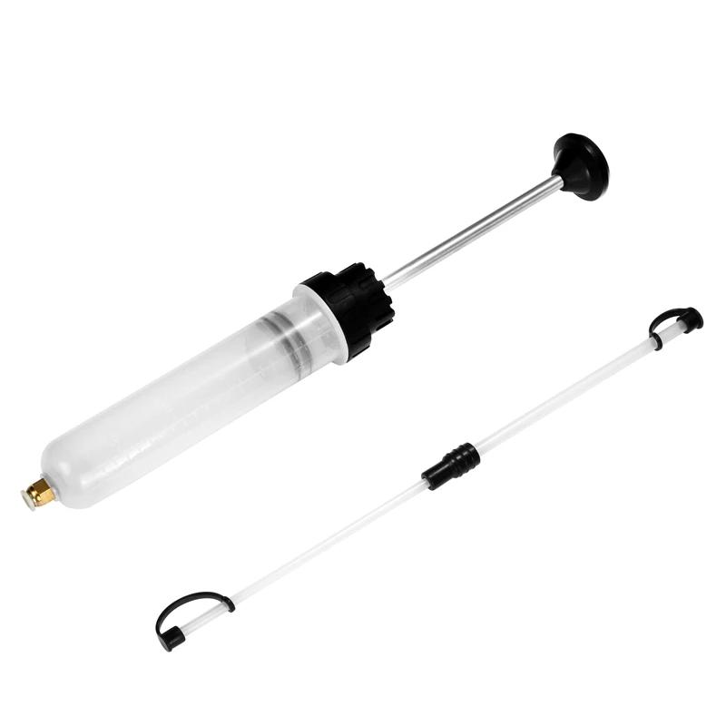 1set Car Air Pump Filling Syringe Bottle 200cc Car Oil Fluid Extractor