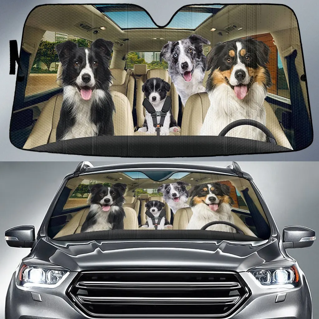 

German Shepherd Car Windshield Sunshade Auto Sun Visor Windscreen Covers Protects for Men Car Front Window Decor Hot