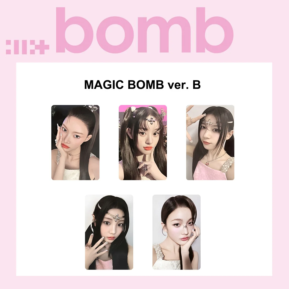 ILLIT Album Bomb Photocards GIIIT Ver Card STAR BOMB Ver Coated