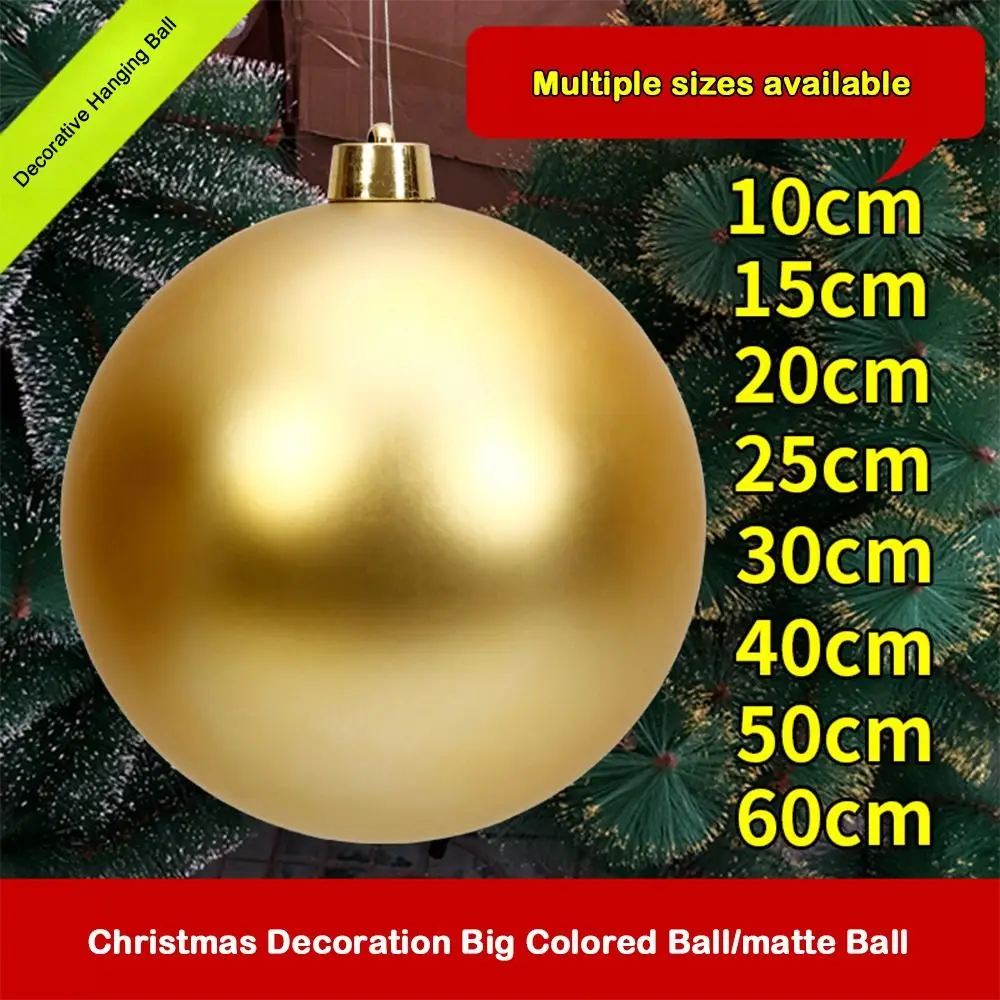Festive Ornament 15CM Christmas Ball Matte Finish Ball Shape New Year Decoration Ceiling Decoration Christmas Season