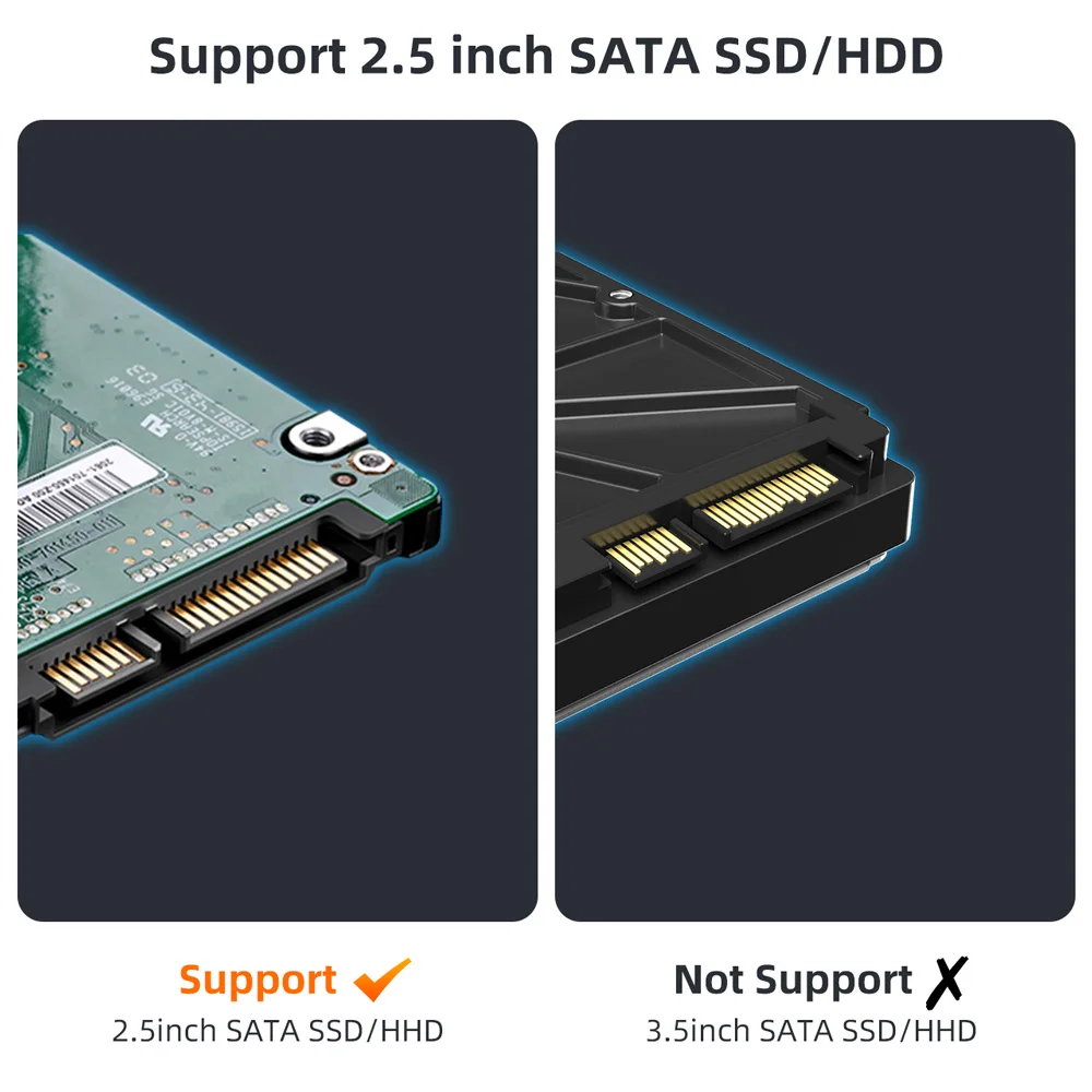 2.5-inch USB3.0 HDD Case Laptop Hard Drive External Box SSD Solid State Mechanical SATA Serial Port Hard Drive Box for PC solid state drive external hard drive external hard drive case ssd enclosure hard drive enclosure hard disk case external hard drive box hdd case enclosure