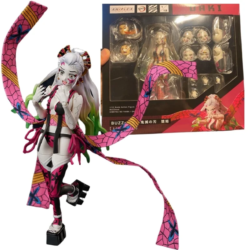 

In Stock Original 15cm Pvc Aniplex Buzzmod Demon Slayer Daki Action Anime Figure Collectible Model Toys Birthday Gift