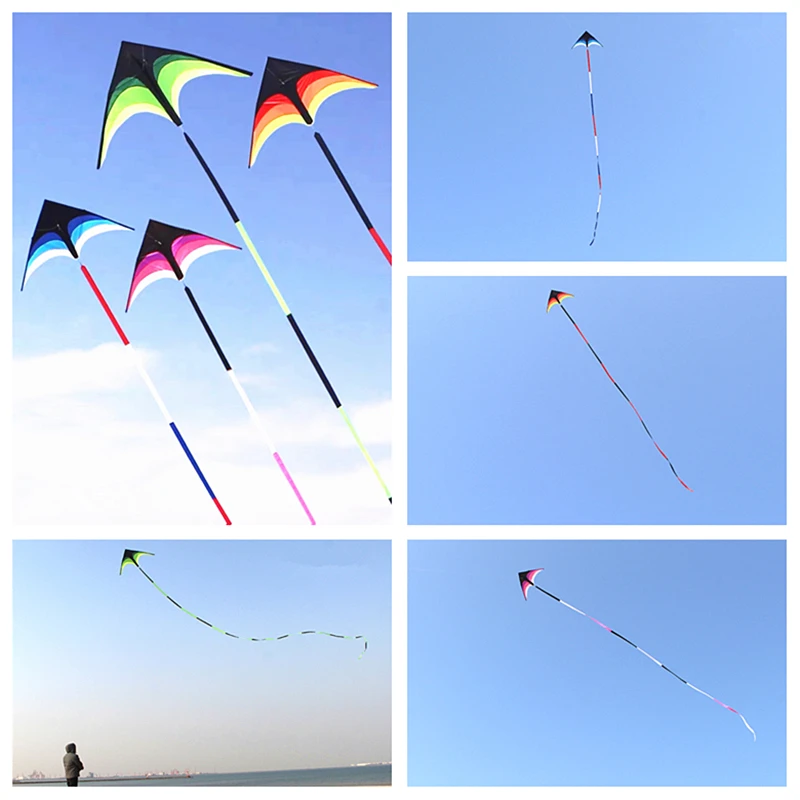

free shipping delta kites 6m tails flying toys for children kites fabric ripstop nylon professional kite weifang kites factory