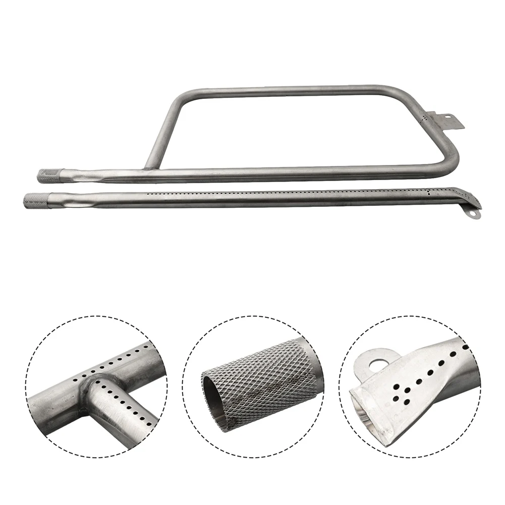 56cm 304 Stainless Steel Grill Burner Tube For Weber Q300 Q320 Q3000 Q3200 Gas Grill Burner Tube BBQ Accessories