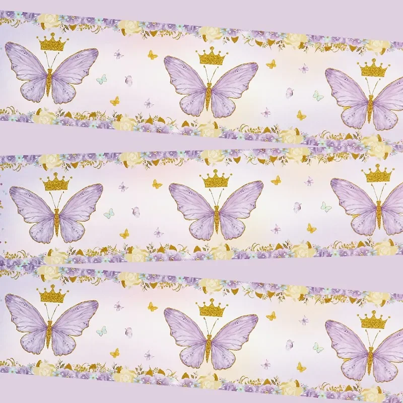 Set of 10 Purple Butterfly Bottle Labels - Elegant Sticker Decorations for Celebrations and Events