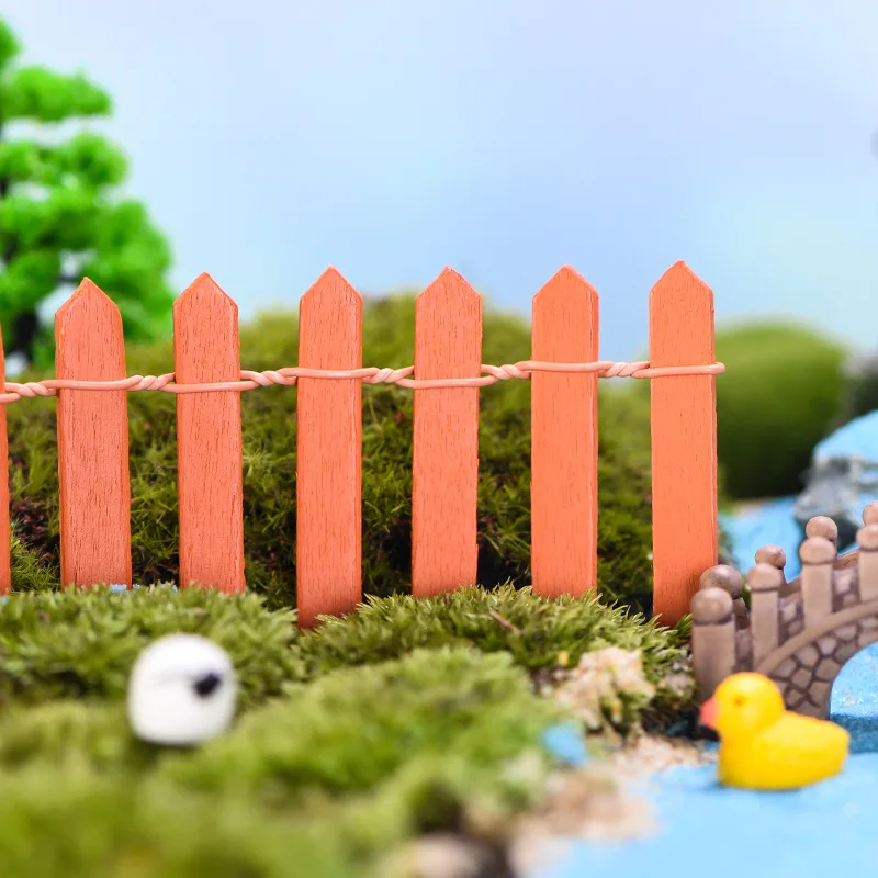 Enchanting Wooden Miniature Picket Fence for Fairy Gardens and DIY Projects