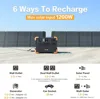 Portable Power Station E2000LFP, 1920Wh Power Station 5X2000W AC Outlets, LiFePO4 Battery Backup Expandable to 8064Wh, 3