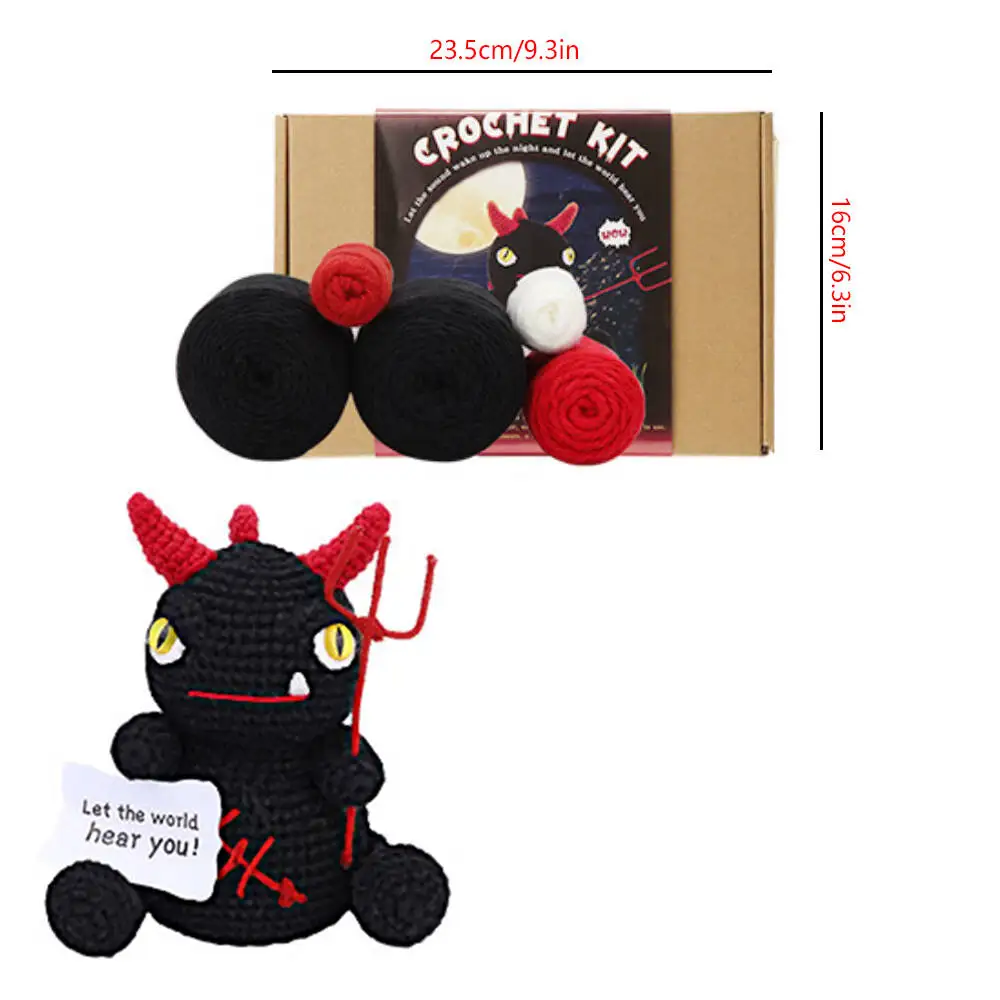 Beginner Dragon Crochet Kit 3