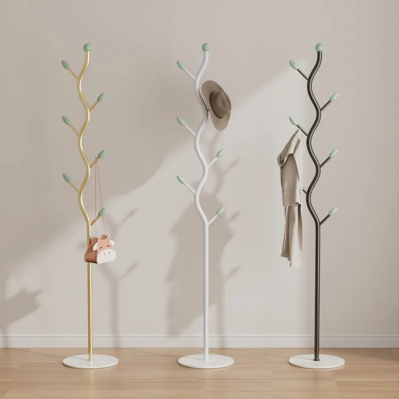 Luxury Floor Standing Coat Rack 8 Hooks Multifunction Clothes Hanger Storage Hat Organizer Tree Hanger Home Handbag