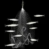 Fishing Net Trap Mesh Luminous Bead Netting Sea Fish Net Tackle Design Copper Shoal Cast Fishing Trap Fishing Tackle