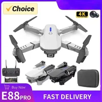 2025 nuevo E88 Pro WIFI FPV Drone gran angular HD 4K 1080P altura de la cámara retención plegable Quadcopter RC helicóptero juguete para regalo - Imagen 2