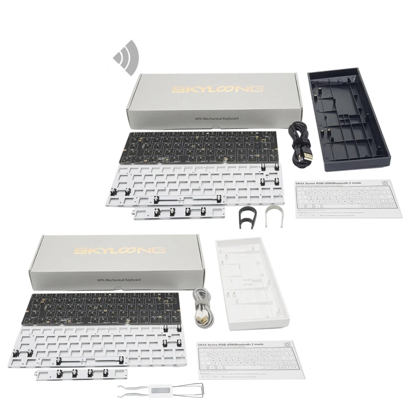

RGB Hot Swap Programmable Wired Replacable Mechanical keyboard DIY kit Software
