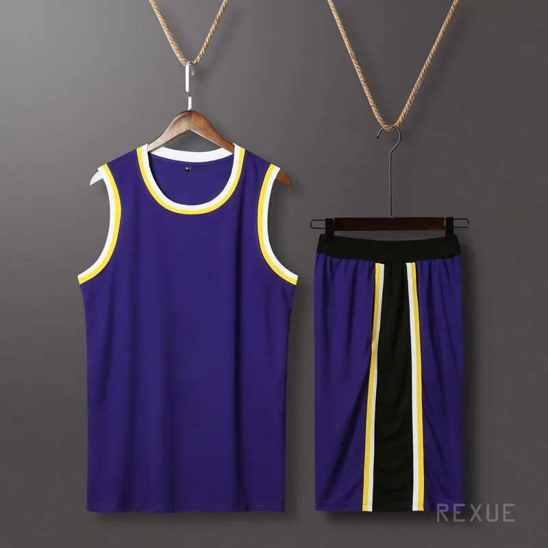 Custom Basketball Jersey Set for Men Kids Club College Team Professional Basketball Training Uniforms Suit Quick Dry Sportswear