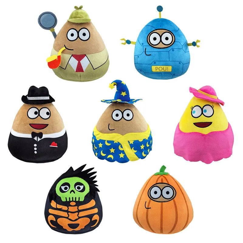 New Hot Game My Pet Alien Pou Plush Toy Kawaii Alien Pet Doll Cute Pou  plushie Soft Pillow Plush Animal Gift Toys For Kids Girl creative abstract animal shaped hotel clubhouse single chair outdoor alien modern fiberglass lying chair