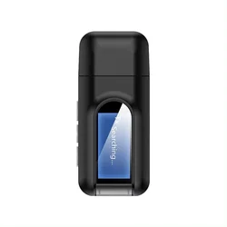 Bluetooth 5.0 Audio Transmitter & Receiver with LCD Display - Stereo Wireless Adapter Dongle with 3.5mm AUX & RCA Connectivity - Bluetooth v5.0 (BT - 10)
