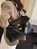 Large Capaci Platinum  Bag Casual Crossbody oulder Bag for Women Faionable Underarm Bag Modern Neutral Sle