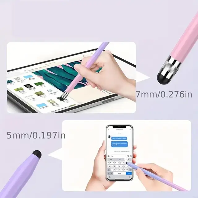 Double Head Capacitive Pen Gradients Color Styluses Pen for Adults Universal for Phone Tablet Touch Screens Sensitivity 3