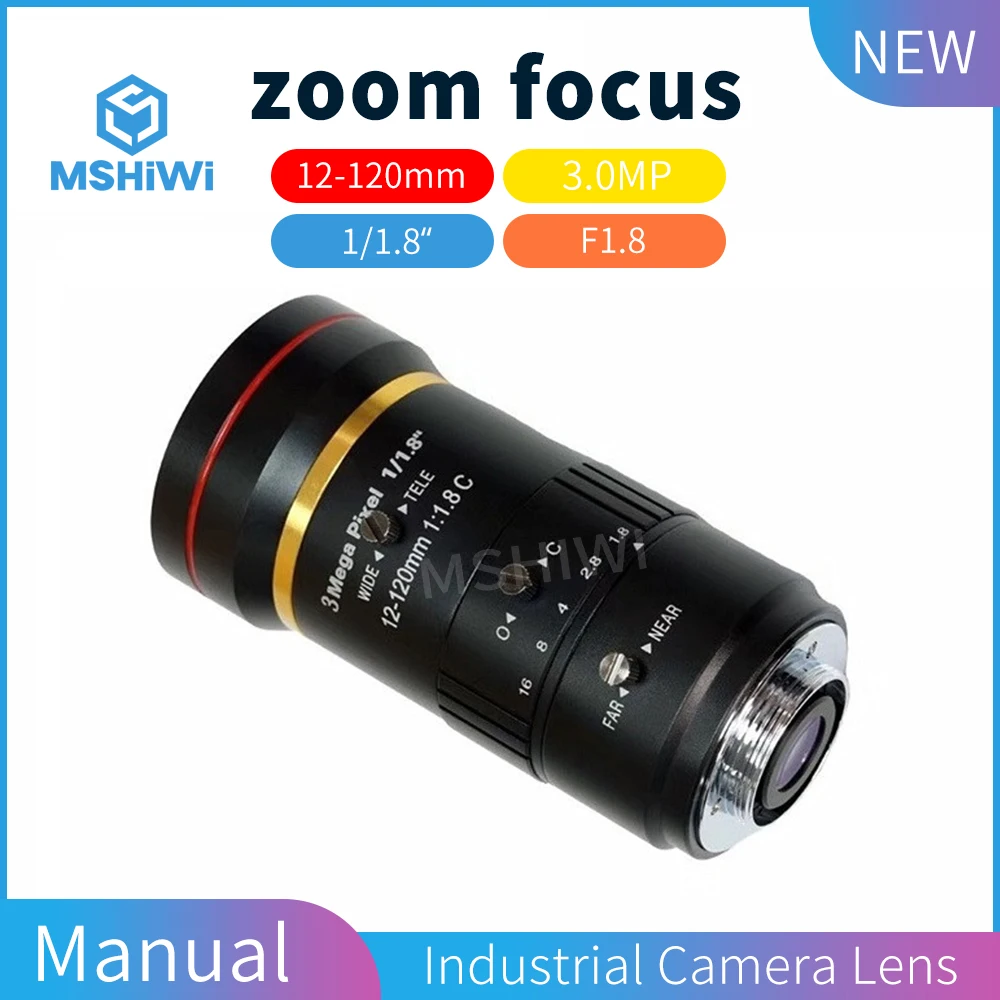 3MP 12-120mm C Ʈ ī޶    1/1.8 F1.8 ӽ  ˻ ͸   ̸  