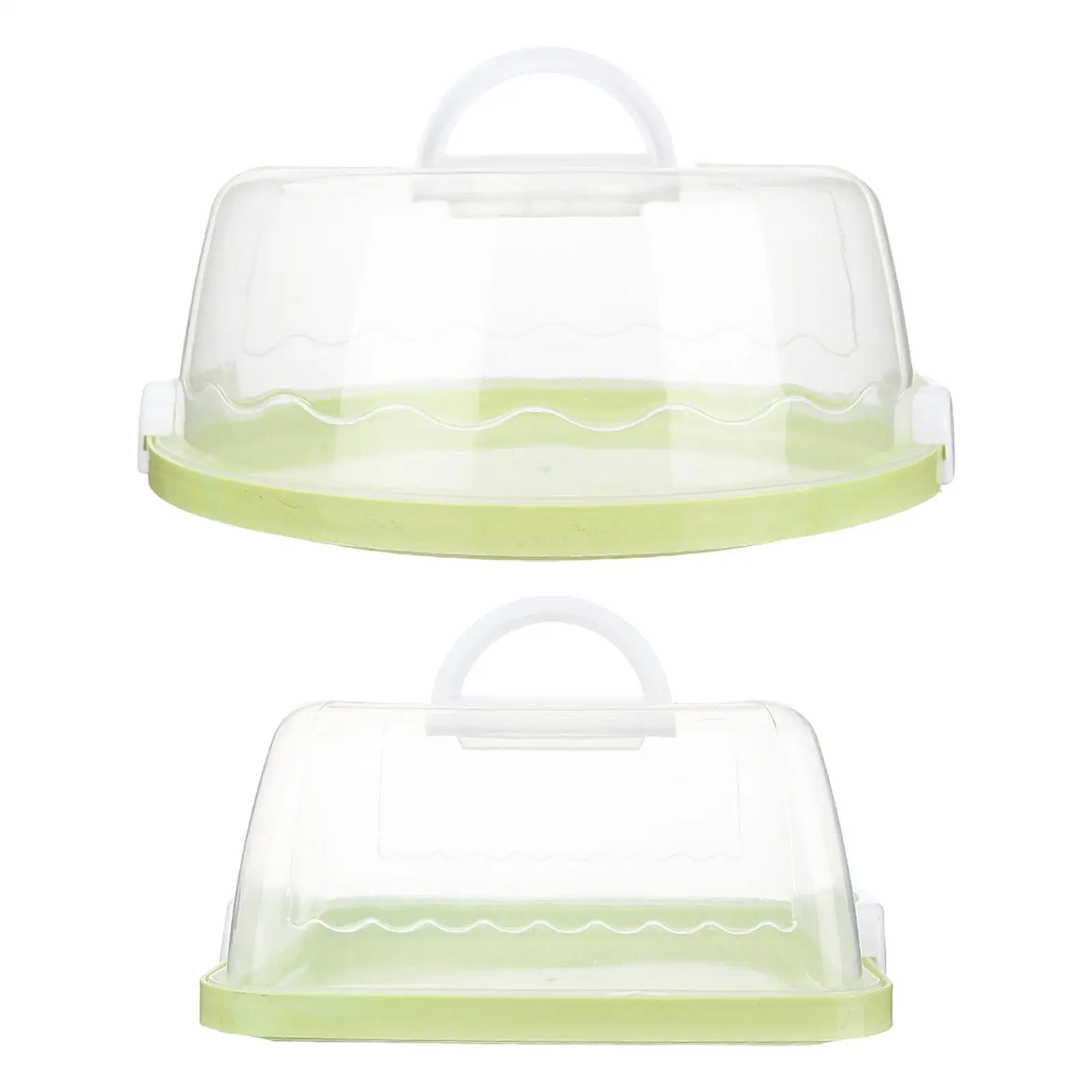 Pie Cake Carrier with Lid Multipurpose Muffin Tart Cookie Dessert Keeper Cake Stand for Picnic Party Cookies Cupcake Kitchen 2