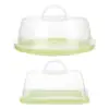 Pie Cake Carrier with Lid Multipurpose Muffin Tart Cookie Dessert Keeper Cake Stand for Picnic Party Cookies Cupcake Kitchen 2