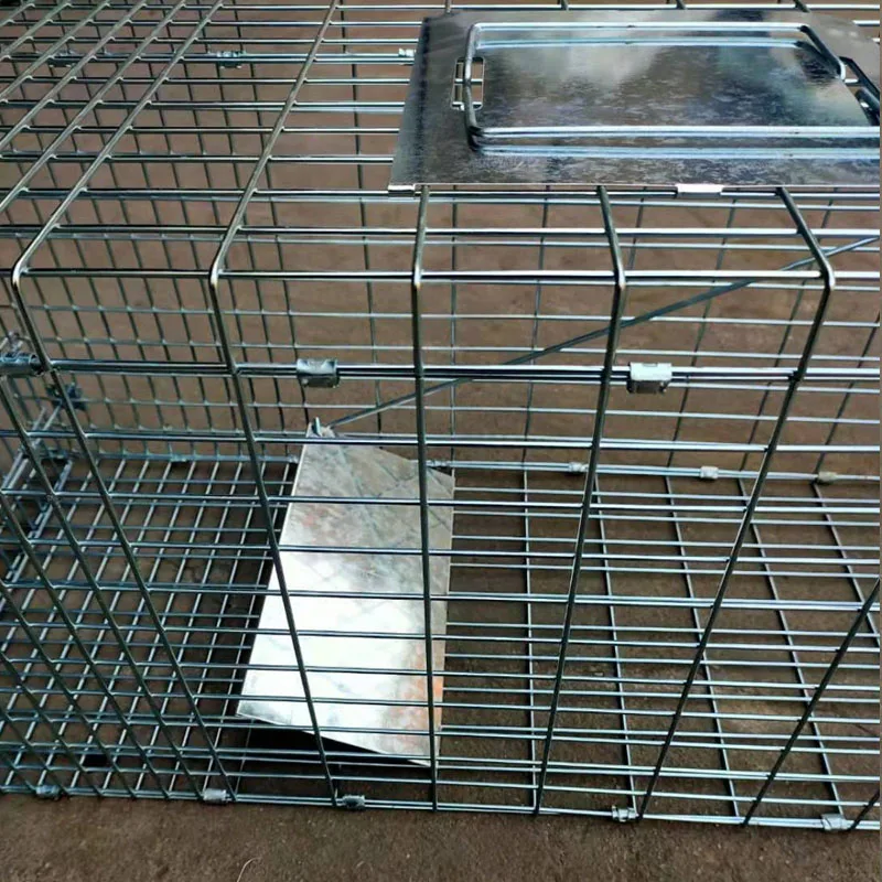 Middle FOLDABLE Reusable Bait Snap treadplate Animal Trap Cage