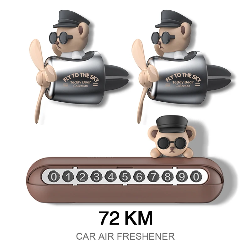 72km Teddy Bear Car Air Freshener Purifier Auto Accesorios Interior 72km-teddy-bear-car-air-freshener-purifier-auto-accesorios-interior