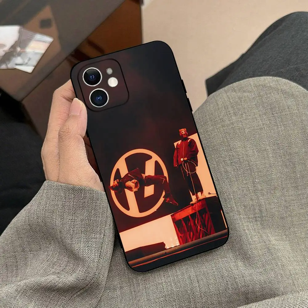 Coole Twenty One T-Pilots Handyhülle Schwarze Handyhülle für IPhone 17/16/15/13/14 Pro Max/ 11Plus/X/Xr/Xs Max 13mini – Detail 5