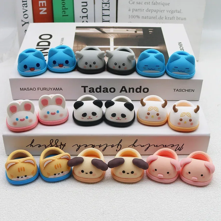 Labubu Cute Animal Macaron Color Versatile Princess Doll Slippers