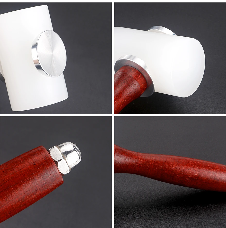 Leder DIY Schnitz hammer Leder Handwerk Hammer Leder Arbeit nähen Rindsleder Rohleder Hammer Gummi hammer für Bodenbelag, Holz bearbeitung – Detail 7