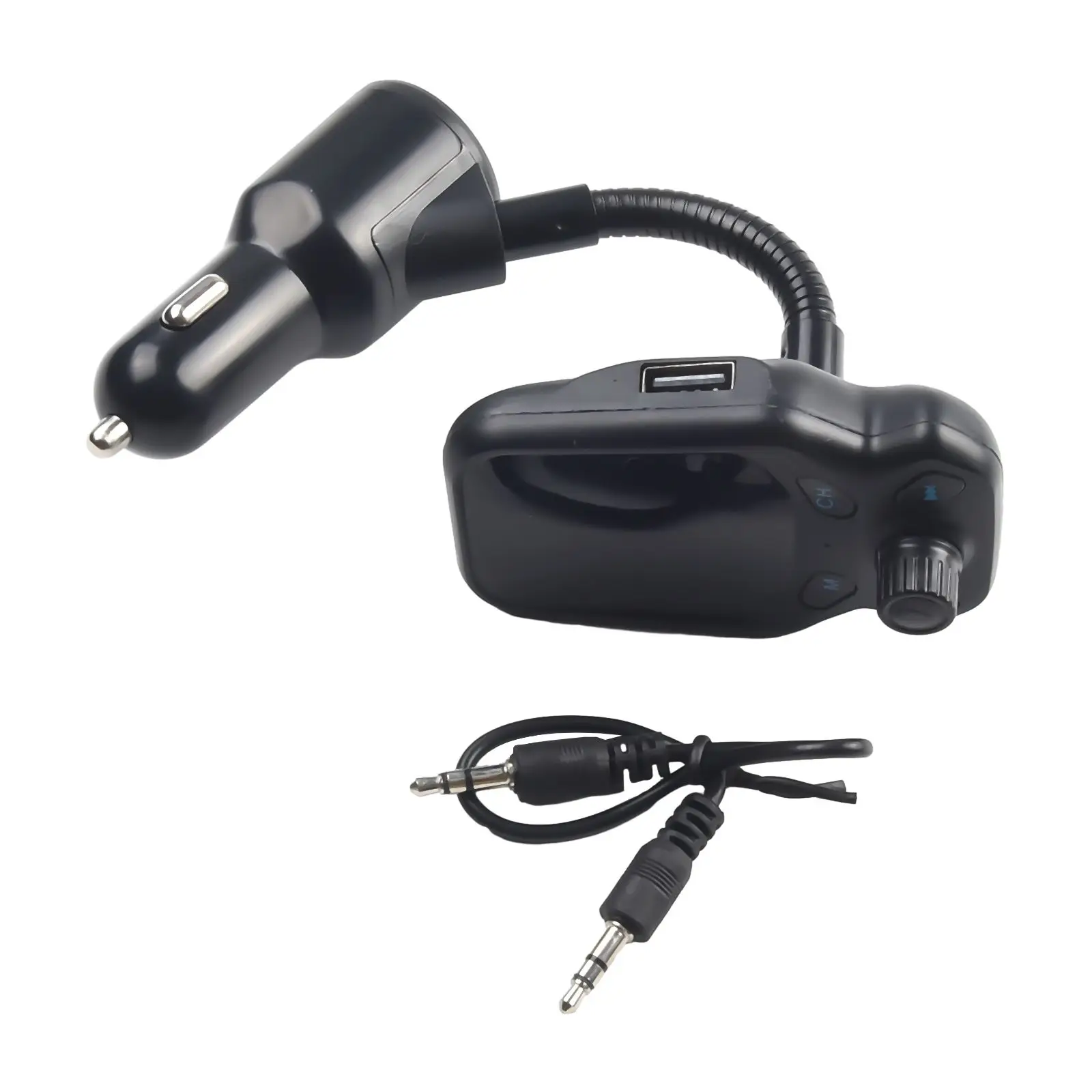

1.8in Colour Screen Bluetooth FM Transmitter Car FM Transmitter 87.5MHz-108MHz QC3.0 Fast Charging Wireless Durable