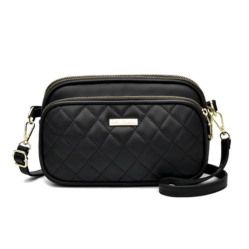 Trendy Quilted Design Crossbody Bag for Women Brand Small Shell