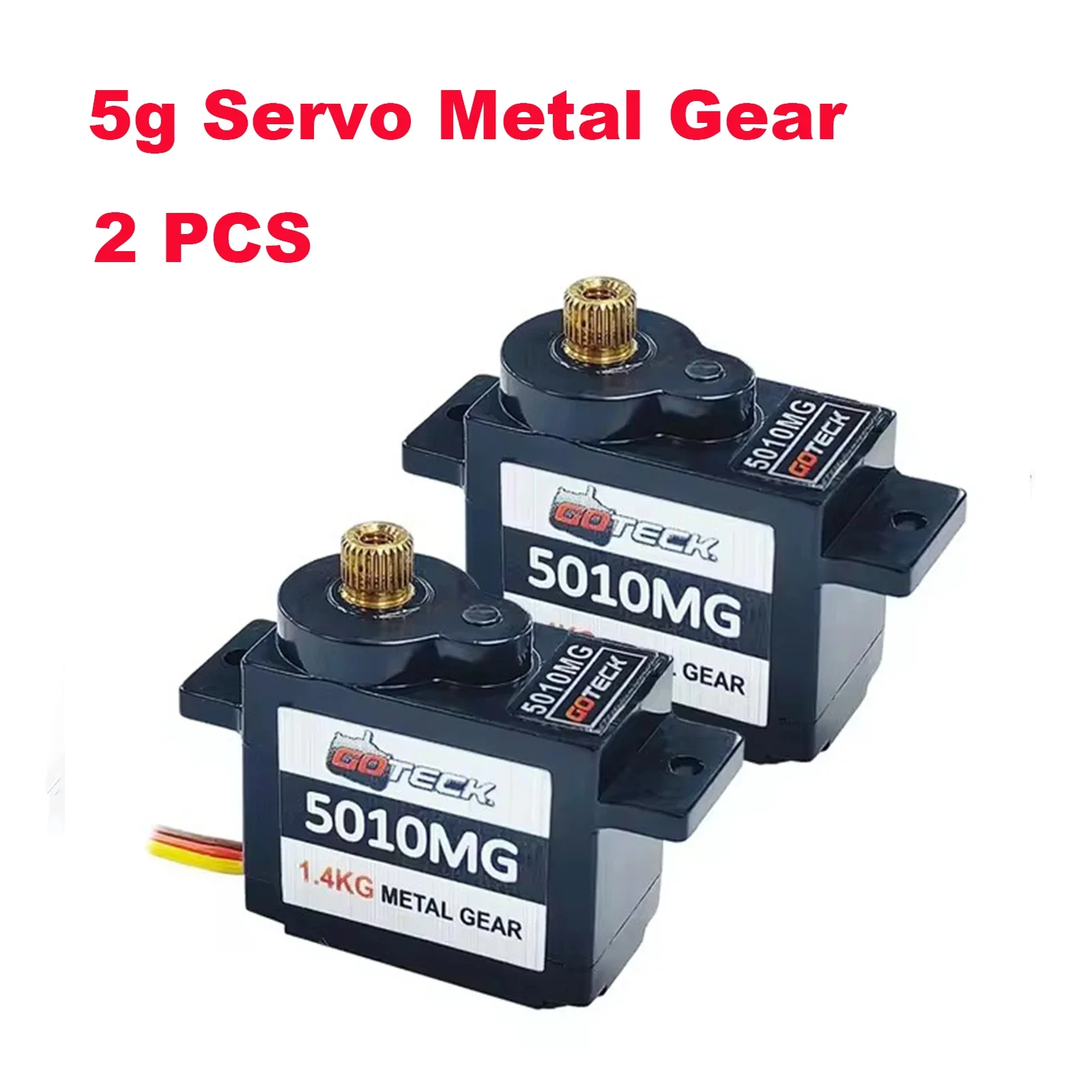 GOTECK 2g/4.3g/5g/9g/17g Digital Servo with Full Metal Gear for RC Car Boat and Fixed-Wing and Airplane or Robot 4