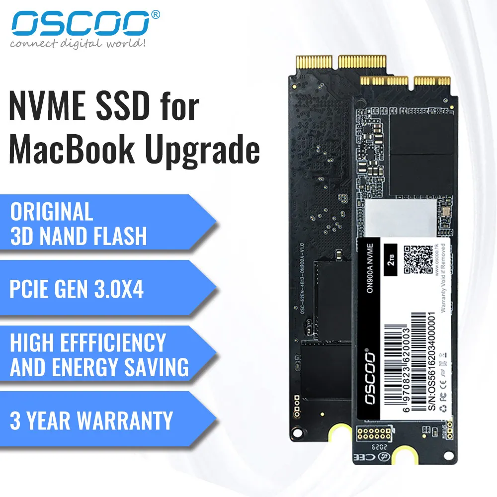 Disco Rigido Ssd Oscoo 256Gb 512Gb Unità A Stato Solido Ssd 1Tb Pcie Ssd Per Laptop Macbook Pro 2015