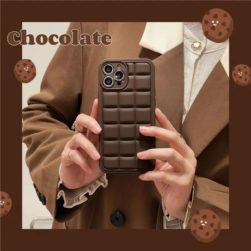 

Imitation chocolate is suitable for iPhone 14promax phone case, silicone soft case 13promax all-inclusive 11 latest 12pro